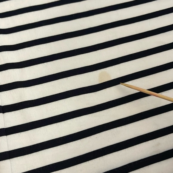 Banana Republic Striped Sleeveless Cropped Wide Leg Jumpsuit Size 0 - Picture 5 of 7